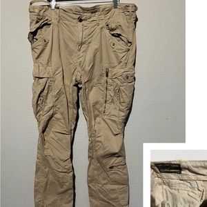 Vintage Polo Ralph Lauren Cargo Military Pants Size 38x32 Paratrooper RARE Mens